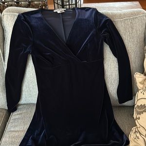 Navy Velvet mini dress